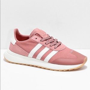 Pale Pink Adidas sneakers.
